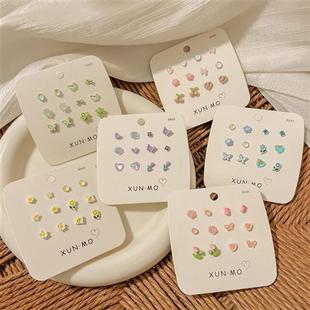 少兒耳釘純銀高級(jí)感女生學(xué)生可愛(ài)甜美小巧精致耳環(huán)有耳洞女童耳飾