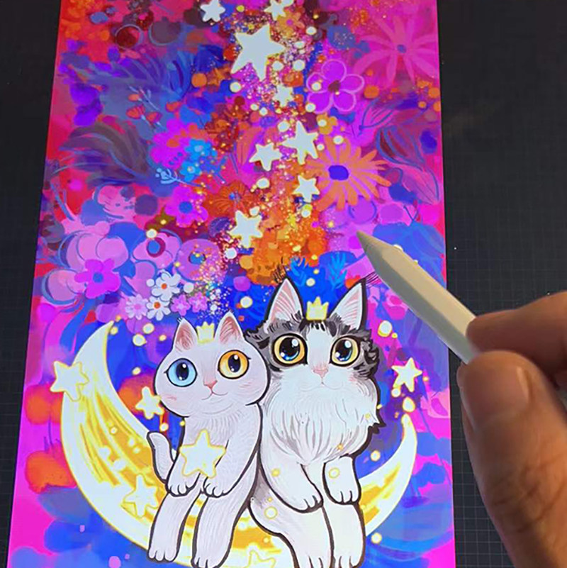 百万粉丝人气插画师操刀私人专属插画定制ipad版专拍送纸质输出版