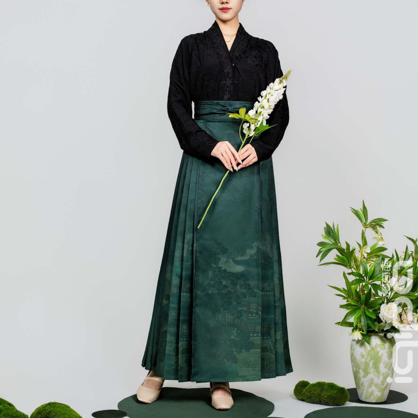 爱奇葩iqipa 仙山楼阁新款汉服高端马面裙女新中式高腰显瘦半身裙