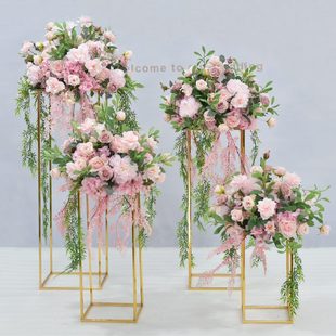 饰用品几何背景舞台场景布置车酒店摆件展道具艺 橱窗路引花婚庆装