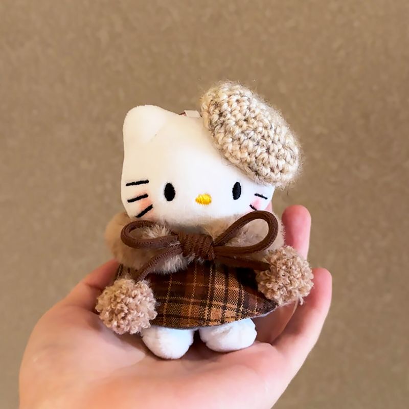 HelloKitty帽子斗篷凯蒂猫可爱毛绒小玩偶钥匙书包挂件娃玩具礼物