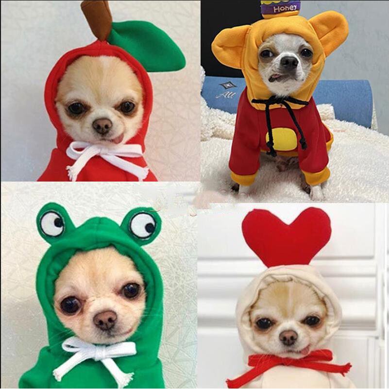 幼犬小狗狗衣服带牵引扣护肚子冬天穿的吉娃娃专用狗狗衣服小体幼