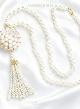 高端大气重工猫眼石项链女复古国风毛衣链秋冬长款配饰挂件吊坠