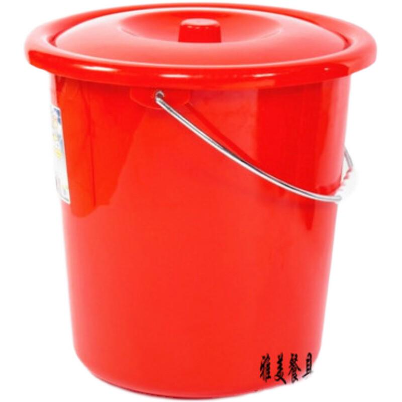 29n批发两个起广东塑料红色烂储水桶摔不加厚15升18升22升水桶