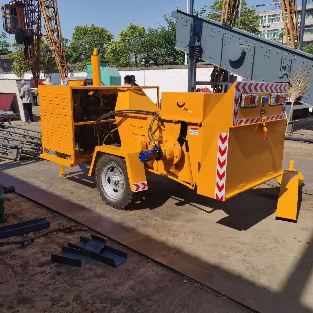 园林垃圾小区绿化切片30公分圆木枝桠粉碎移动式大型树枝粉碎机