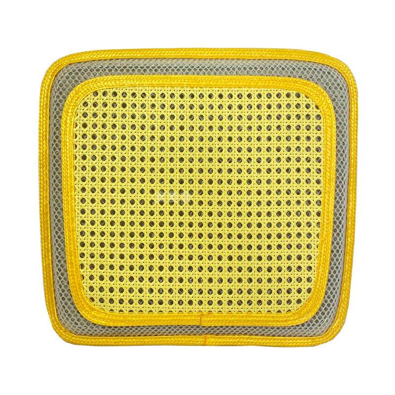 51n夏季透气坐垫办公室电脑椅垫防热通风钢丝弹簧塑料仿腾凉