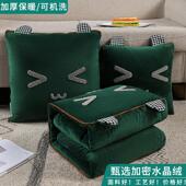 78N78N2024新款 水晶绒抱枕被子两用汽车办公室靠枕沙发午休二合一