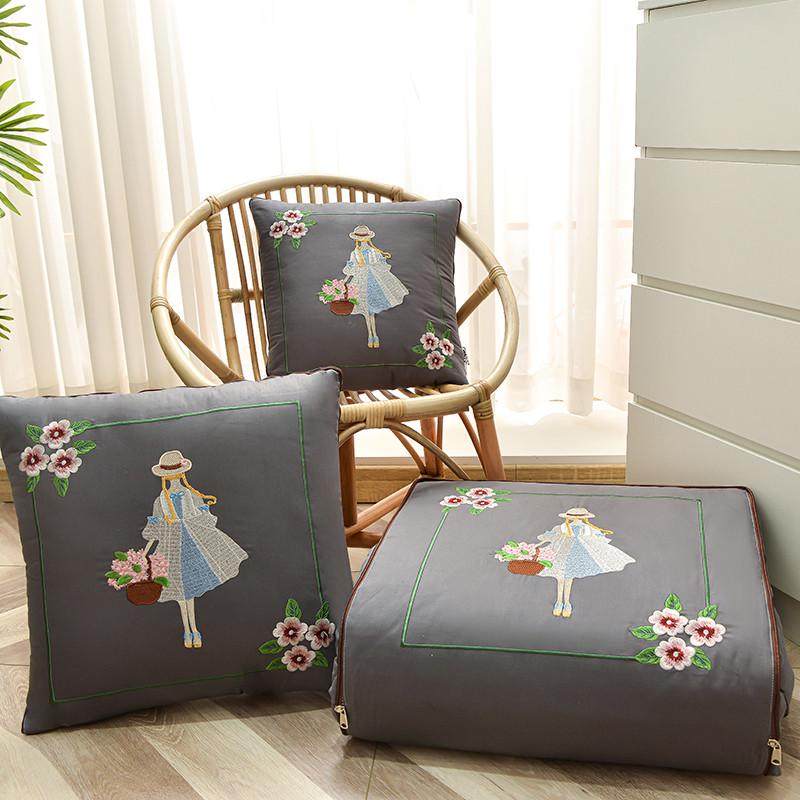 汽车抱枕被子两用车用新款纯棉高档全棉车载午睡枕头毯子二合一,居家布艺,抱枕被,淘宝优惠券,粉丝福利购,淘宝优惠卷