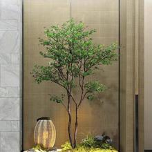 仿真吊钟树景观干景马醉木大型绿植造景组合室内外摆件橱窗装饰
