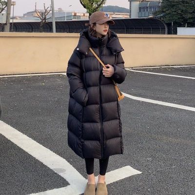 2025冬季新款韩版云朵泡芙羽绒服女小个子90白鹅绒中长款保暖外套