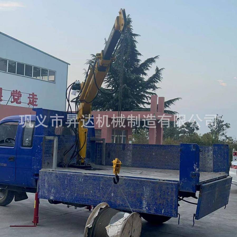 两吨全自动液压车载单臂起重机货车改装液压随车吊车载吊机