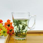 透明玻璃杯子家用6只装 带把花茶水杯办公室耐热泡茶喝水绿茶杯