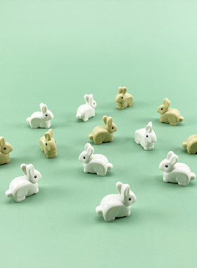 兼容国产小颗粒积木 兔子 动物 小白兔 33026 29685 MOC配件零件