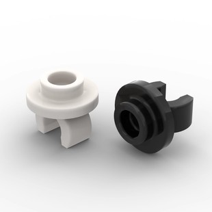 兼容5264小颗粒基础件 1x1 戒指 带夹口圆形板 MOC