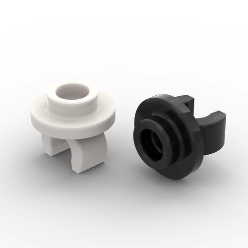 兼容5264小颗粒基础件 1x1 戒指 带夹口圆形板 MOC