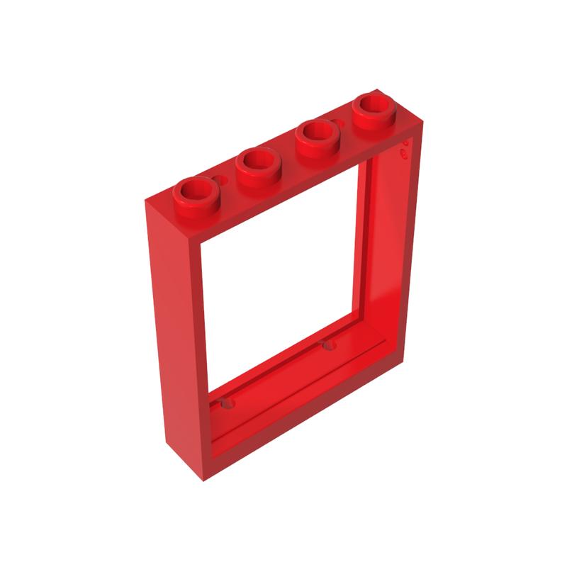 小颗粒益智拼插积木适用乐高MOC 6154 散件零件零配件 1x4x4 窗框