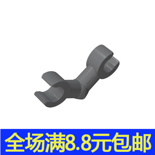 国产MOC 93609 小颗粒积木兼容国产零配件 4号人仔骨架弯臂带夹口