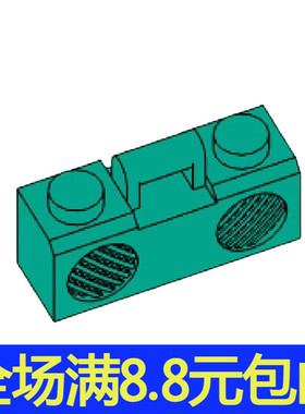 国产积木 25202小颗粒科技教育积木零件 收音机录音机磁带机93221