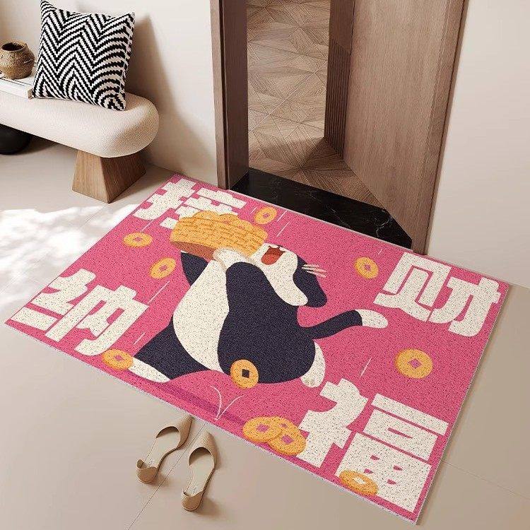 招财入户门地垫家用蹭土耐脏耐磨脚踏垫可裁剪门口除尘免洗防滑垫,居家布艺,家用脚垫,淘宝优惠券,粉丝福利购,淘宝优惠卷