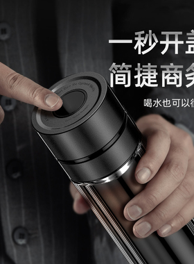 tongu高档茶杯双层玻璃杯男士家用隔热水杯茶水分离泡茶透明杯子