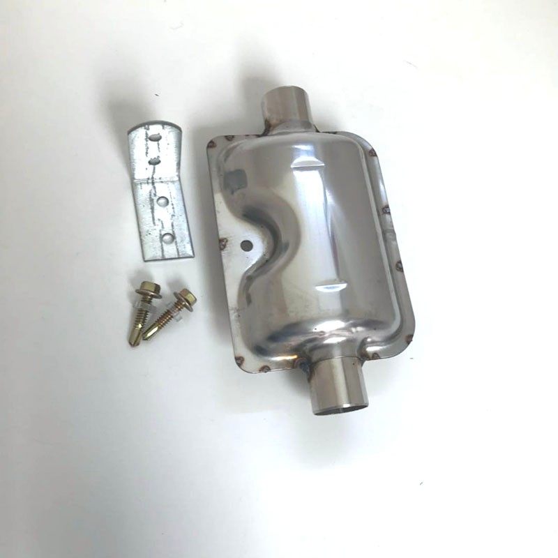 柴暖配件消音器驻车加热器配件排气管接头专用消音器降噪器
