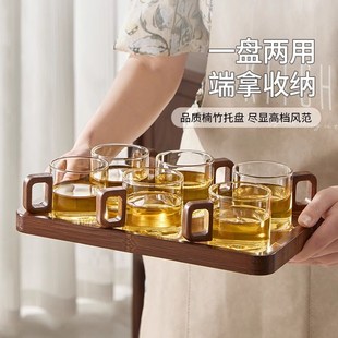 高硼硅玻璃小茶杯带把手防烫耐热高档家用待客喝茶杯子品茗杯套装