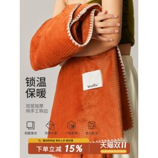 华夫格牛奶绒毛毯珊瑚绒毯子午睡毯办公室沙发毯法兰绒盖毯铺床冬