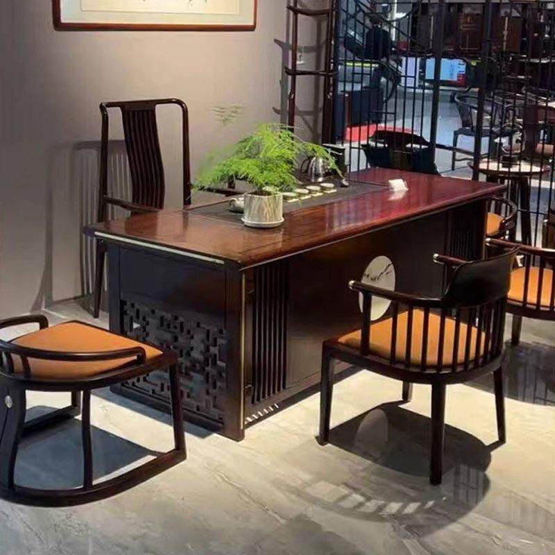 新中式乌金木茶桌椅组合现代禅意风客厅茶室家用功夫泡茶台带茶盘,住宅家具,家用茶台/茶桌,淘宝优惠券,粉丝福利购,淘宝优惠卷