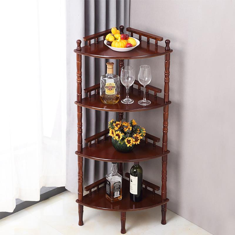 转角柜客厅墙角柜三角形置物架现代简约实木三角架拐角柜书架收纳