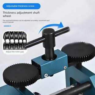 欧式小型压片机金银首饰加工压圆压片压方卷线手摇压条机打金工具