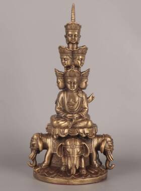 杨铜记铜普贤铜普贤峨眉山十方普贤菩萨铜工艺品