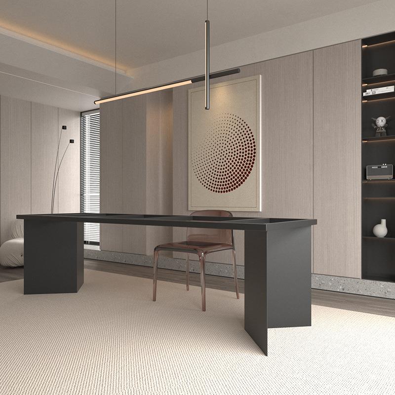 金属实心桌腿支架工作台支撑脚实木大理石岩板会议书桌子脚定作