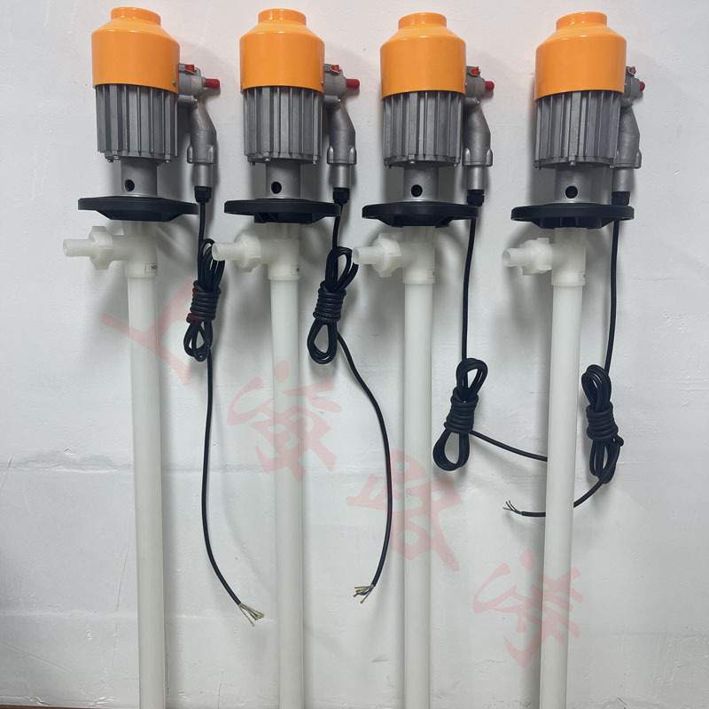 HD-EX2-V+PVDF-700HP电动抽液泵防爆插桶泵化工抽酸泵手提油桶泵