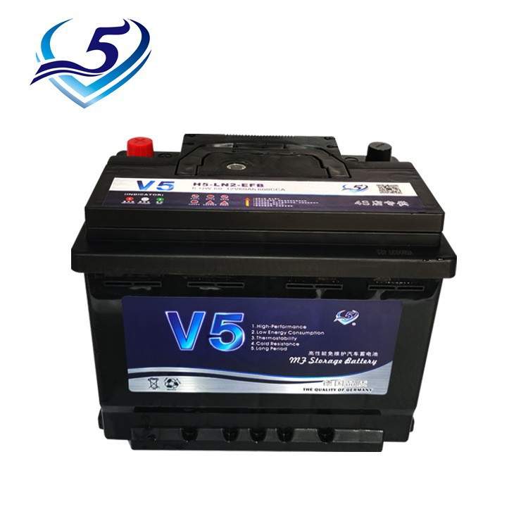 汽车电瓶免维护蓄电池启停电池EFB60AH一汽上汽大