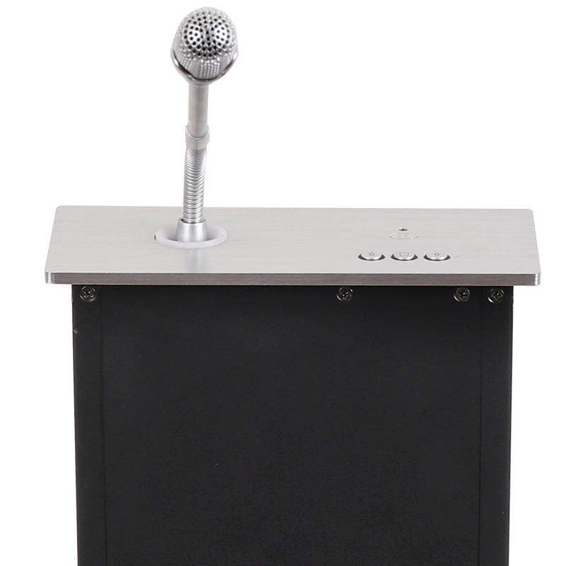 直销无纸化麦克风升降器电动升降话筒手拉手话筒升降器