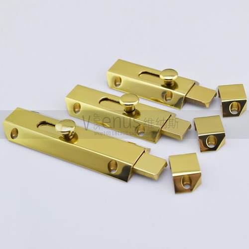 铜插销锁欧式防盗门木门大明装插销门扣门栓加长加厚