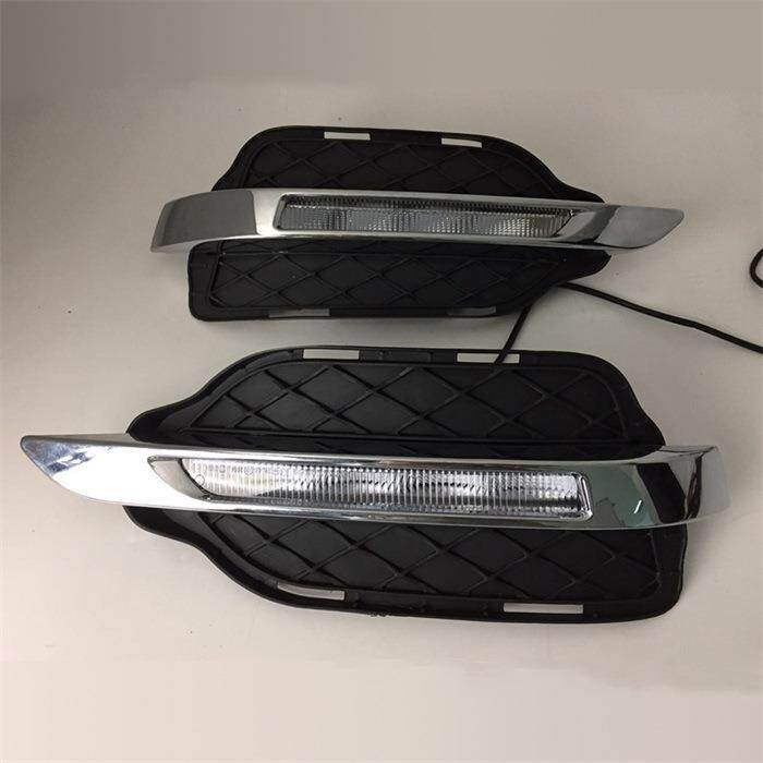 适用于13-16款奔驰W204日行灯GLK300GLK350LED日间行车灯改装