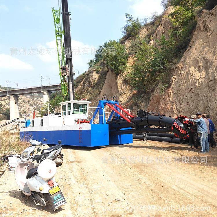 山区水库区淤泥治理清淤船小型绞吸式挖泥船现货尾矿库清淤设备