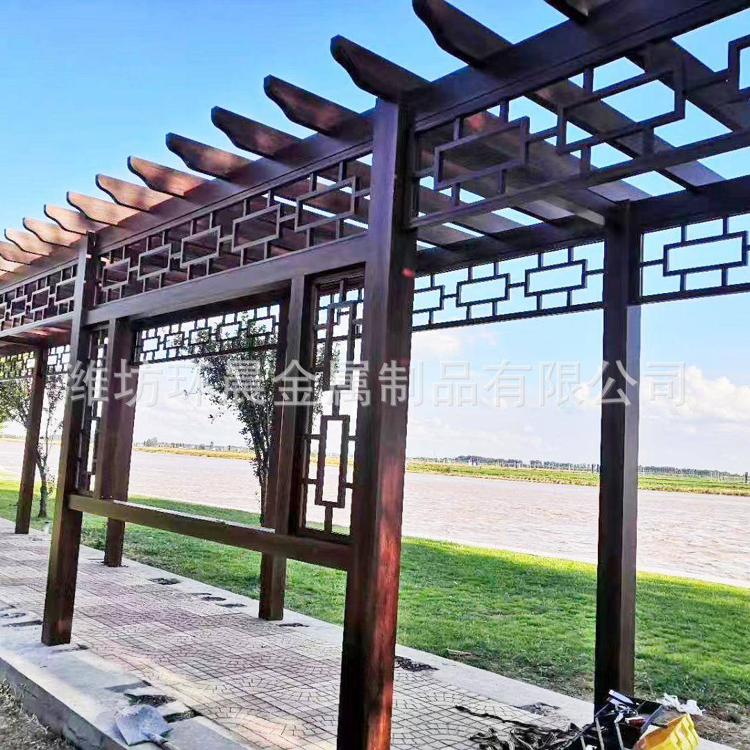 庭院葡萄架户外花园别墅花架园林景观实木爬藤廊架室外花箱花坛