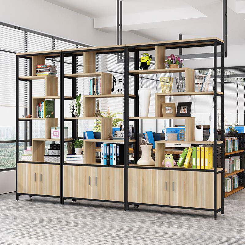 网红书架落地隔断简约办公室置物架客厅铁艺花架装饰柜墙餐厅屏风