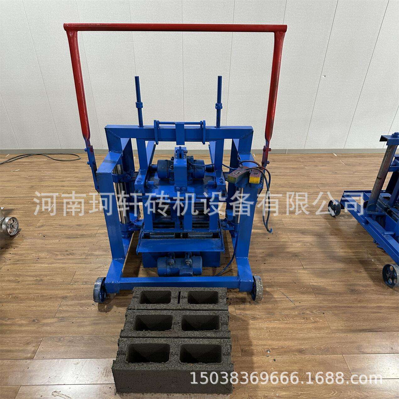 小型移动式水泥制砖机家用方便转场免烧砖机多规格模具可以换