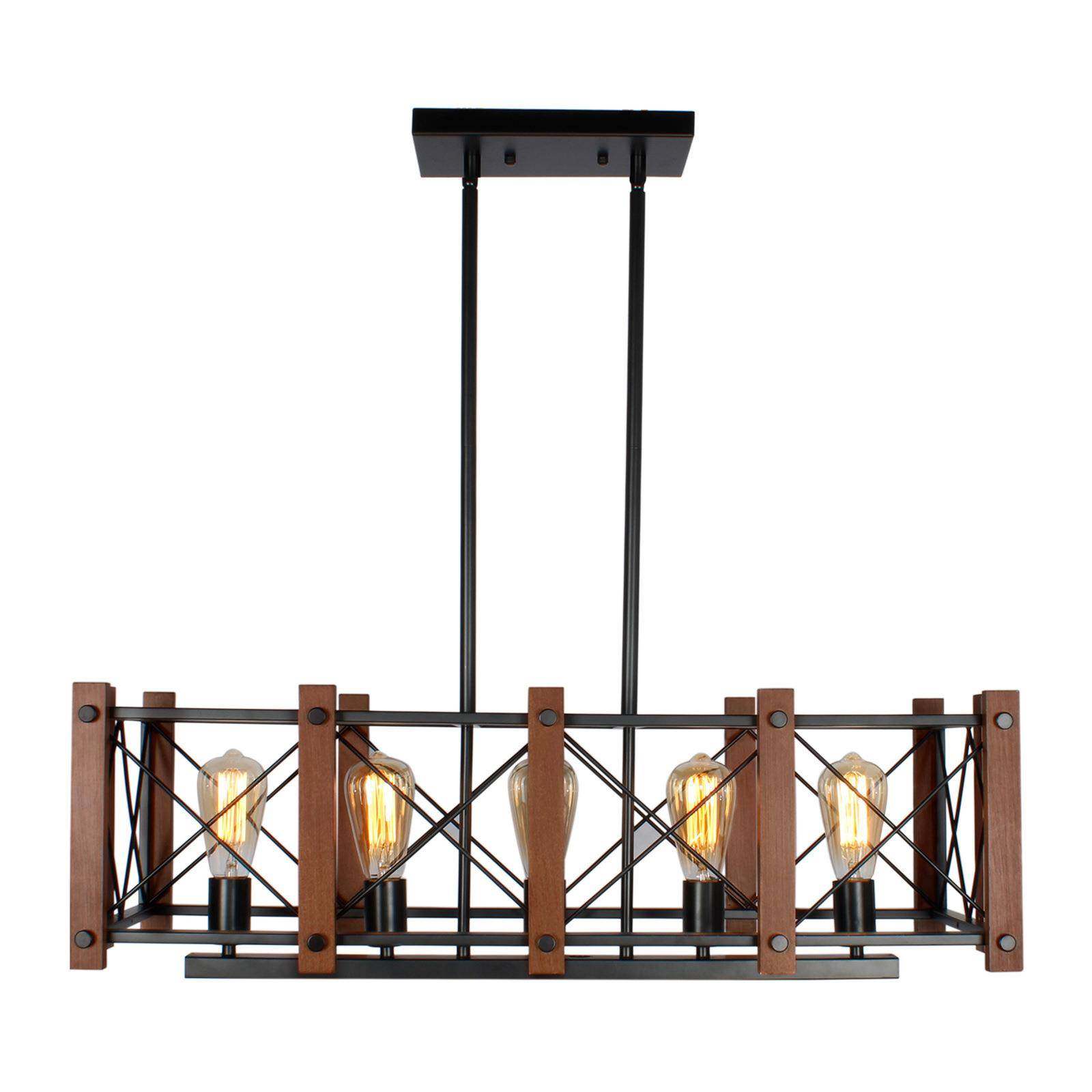 美式复古工业风岛灯木头铁艺五头吊灯农舍餐厅矩形仿古灯具,鲜花速递/花卉仿真/绿植园艺,割草机/草坪机,淘宝优惠券,粉丝福利购,淘宝优惠卷