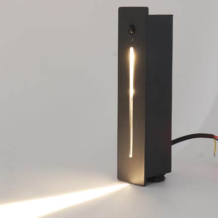 户外防水感应地脚灯嵌入式走廊楼梯廊道墙角一束光台阶墙角led灯