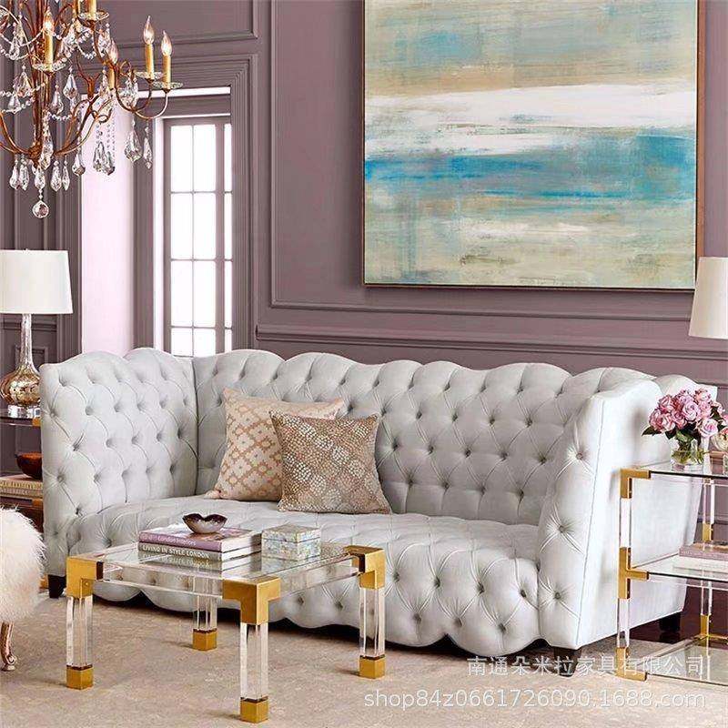 网红直播间布艺沙发美式客厅拉扣三人软包布艺沙发整装靠背椅,鲜花速递/花卉仿真/绿植园艺,割草机/草坪机,淘宝优惠券,粉丝福利购,淘宝优惠卷