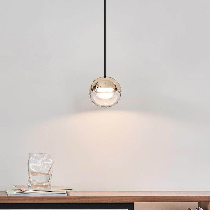 后现代卧室床头吊灯楼梯餐厅吧台灯具简欧装饰设计师创意单头吊灯