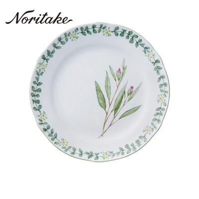 Noritake则武北欧风小清新骨质瓷餐具创意餐盘田园风轻奢盘子家用