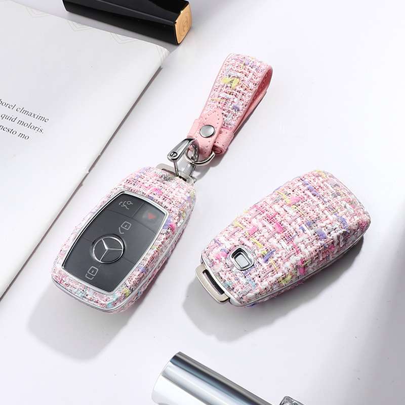 适用奔驰汽车钥匙套E级e300l/C260L/C200L/A200L/GLC300l扣套高档