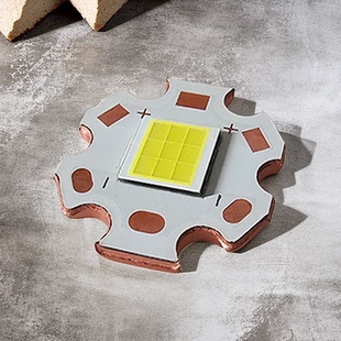 60W汽车led灯珠7070九芯大灯大功率DIY摩托车灯透镜白光源9V灯芯