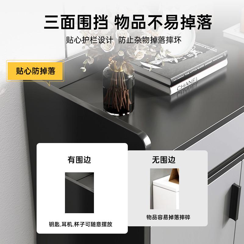玄关柜带挂衣架一体家用门口靠墙进门带衣帽架鞋柜储物柜防尘带门