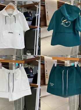 2025夏韩国malbongolf高尔夫服装女士上衣连帽衫短裤套装夹克外套